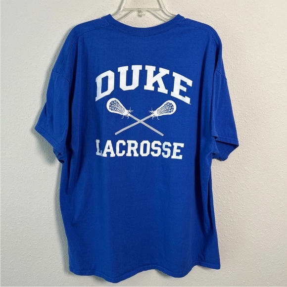 NCAA Other - Duke Blue Devils Lacrosse TRT T-Shirt Men’s 2XL Blue Short Sleeve Double Sided
